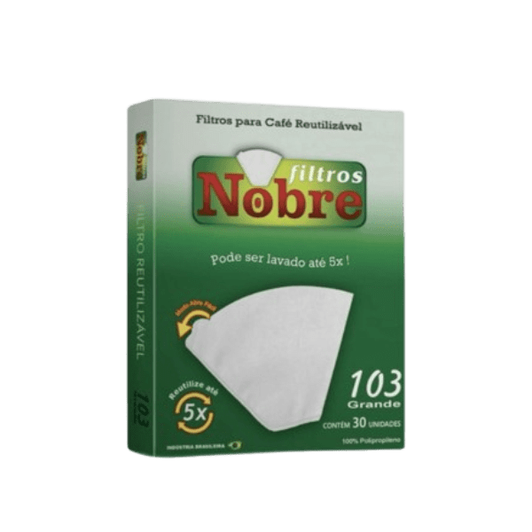 FILTRO DE COAR CAFE 103 NOBRE REUTILIZAVEL 30UN. CX C/40 CARTUCHOS
