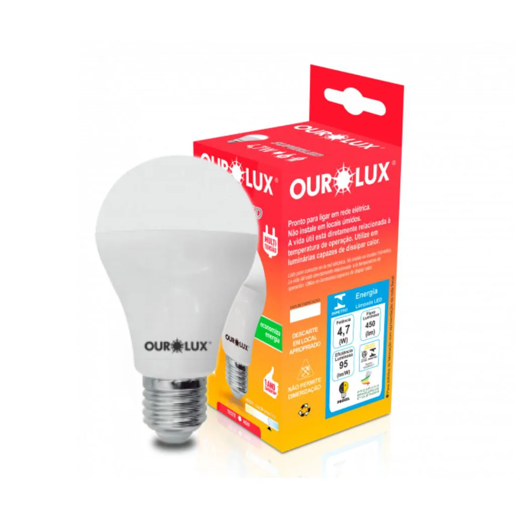 SUPERLED OUROLUX 4,7W BIV. 6500K CAIXA