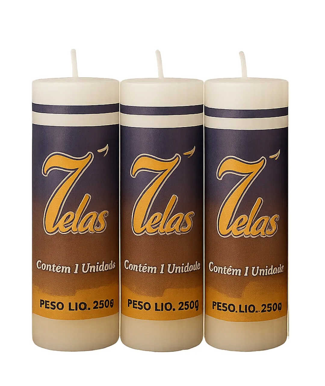 VELA VOTIVA 7 DIAS 250GR BRANCA 7VELAS 25UN