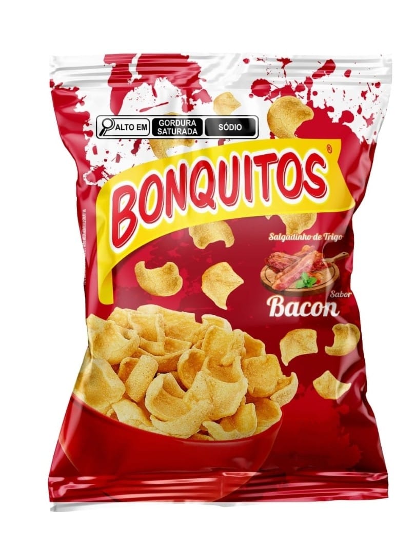 SALGADINHO BONQUITOS PELETS BACON 30X25GR