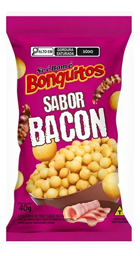 SALGADINHO BONQUITOS BACON 30X40GR