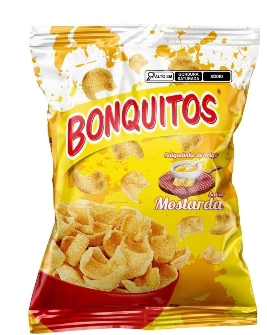 SALGADINHO BONQUITOS PELETS MOSTARDA 30X25GR