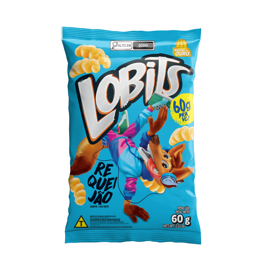 SALGADINHO DE MILHO LOBITS REQUEIJAO 10X60GR