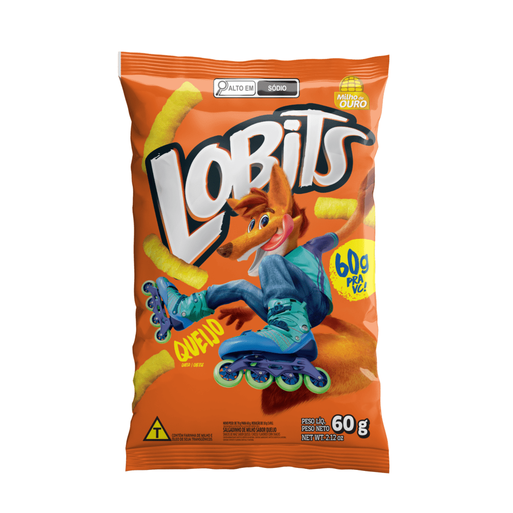 SALGADINHO DE MILHO LOBITS QUEIJO 10X60GR