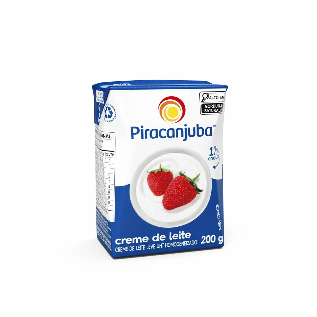 CREME DE LEITE PIRACANJUBA 27X200GR
