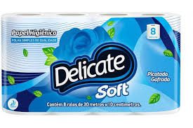 PAPEL HIG. DELICATE SOFT F. SIMPLES 8X8 ROLOS
