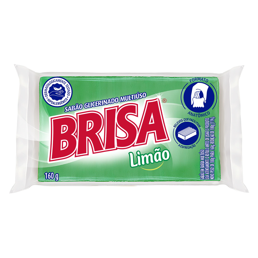 SABAO EM BARRA BRISA LIMAO UNITARIO 12X160GR