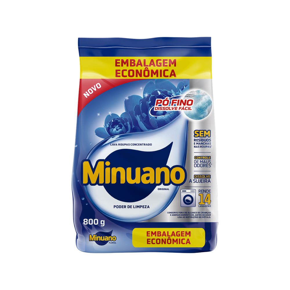 LAVA ROUPAS MINUANO 20X800GR SACHE
