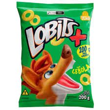 SALGADINHO DE MILHO LOBITS CEBOLA E SALSA 12X200GR