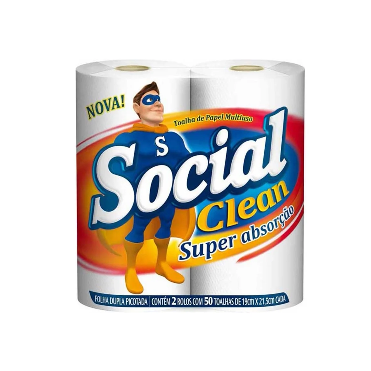 PAPEL TOALHA SOCIAL CLEAN 12X100TLS