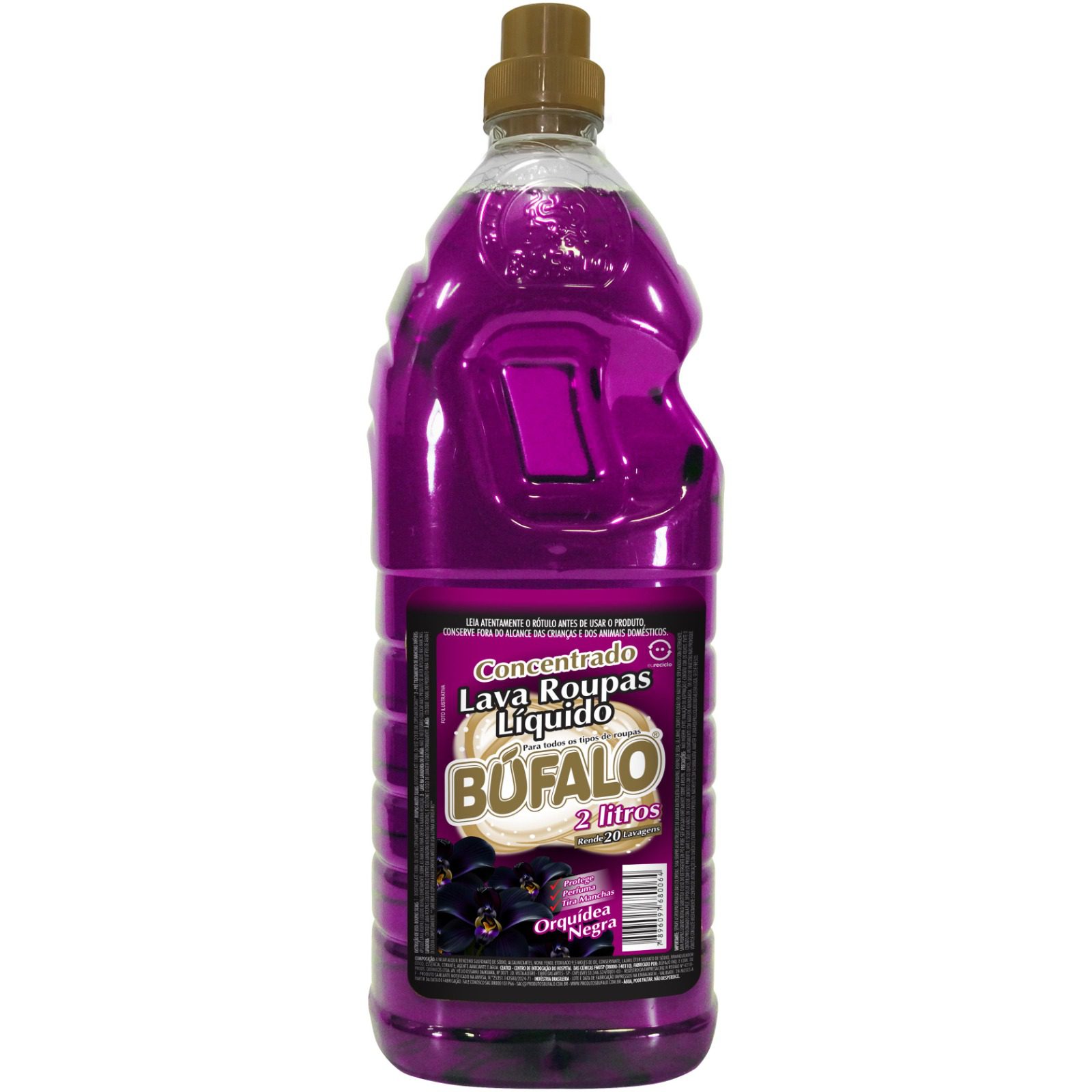 LAVA ROUPAS LIQUIDO BUFALO ORQUIDEA NEGRA 6X2LT