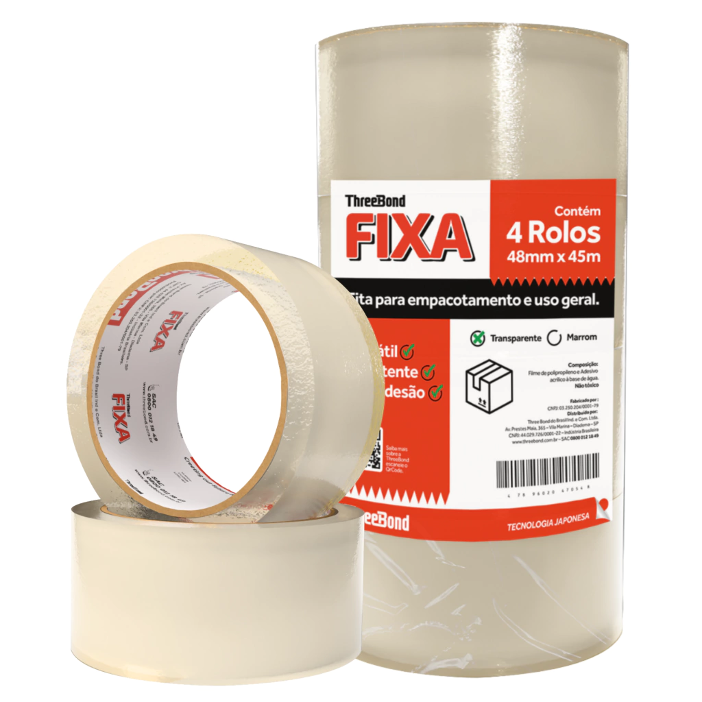 FITA EMPACOTAMENTO  T.BOND 48MMX45M TORRE 4PÇS