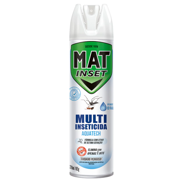 MULTI INSETICIDA MAT INSET AQUATECH SEM CHEIRO 12X270ML