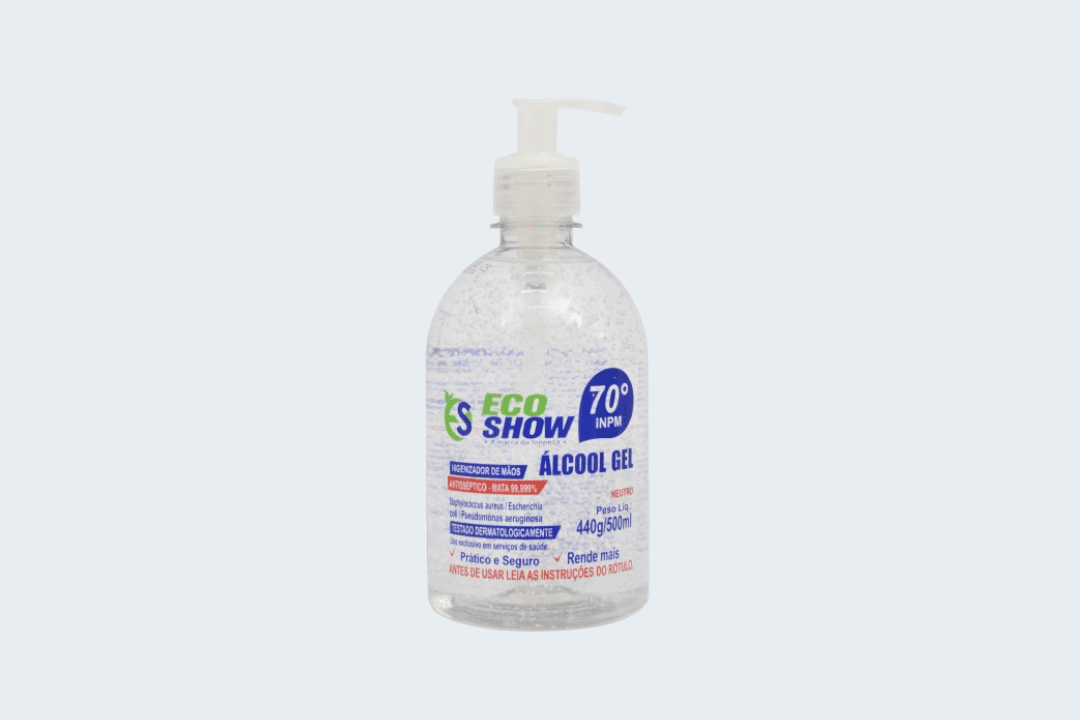 ALCOOL ECO SHOW PUMP GEL 70° 12X440GR ANTISSEPTICO