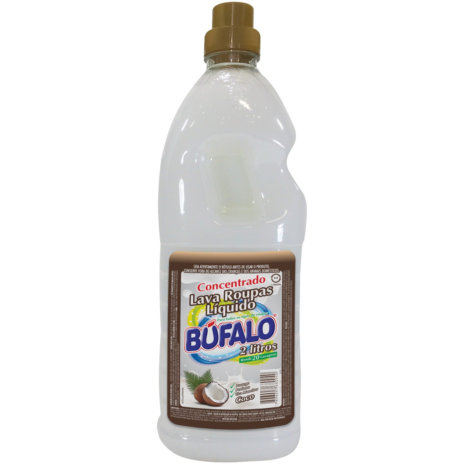 LAVA ROUPAS LIQUIDO BUFALO COCO 6X2LT