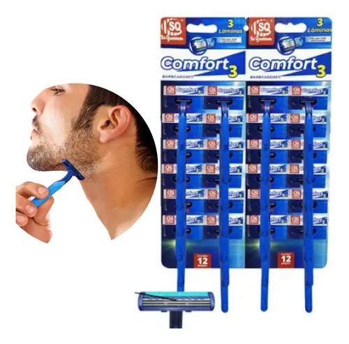 BARBEADOR MASCULINO CONFORT 2 12UN.