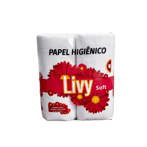 PAPEL HIG. LIVY SOFT FOLHA SIMPLES 16X4ROLOS