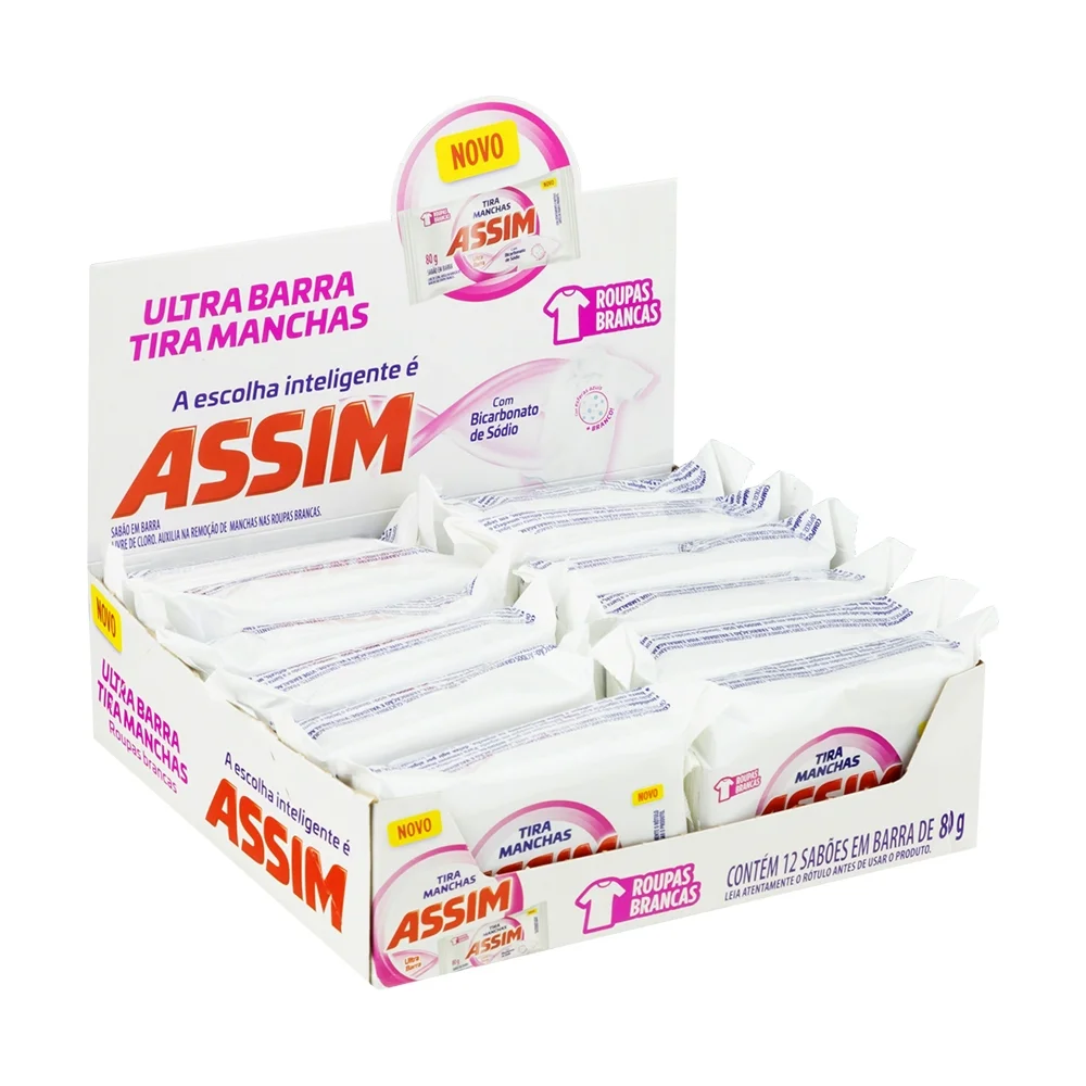 TIRA MANCHAS ASSIM BARRA BRANCA 12X80GR
