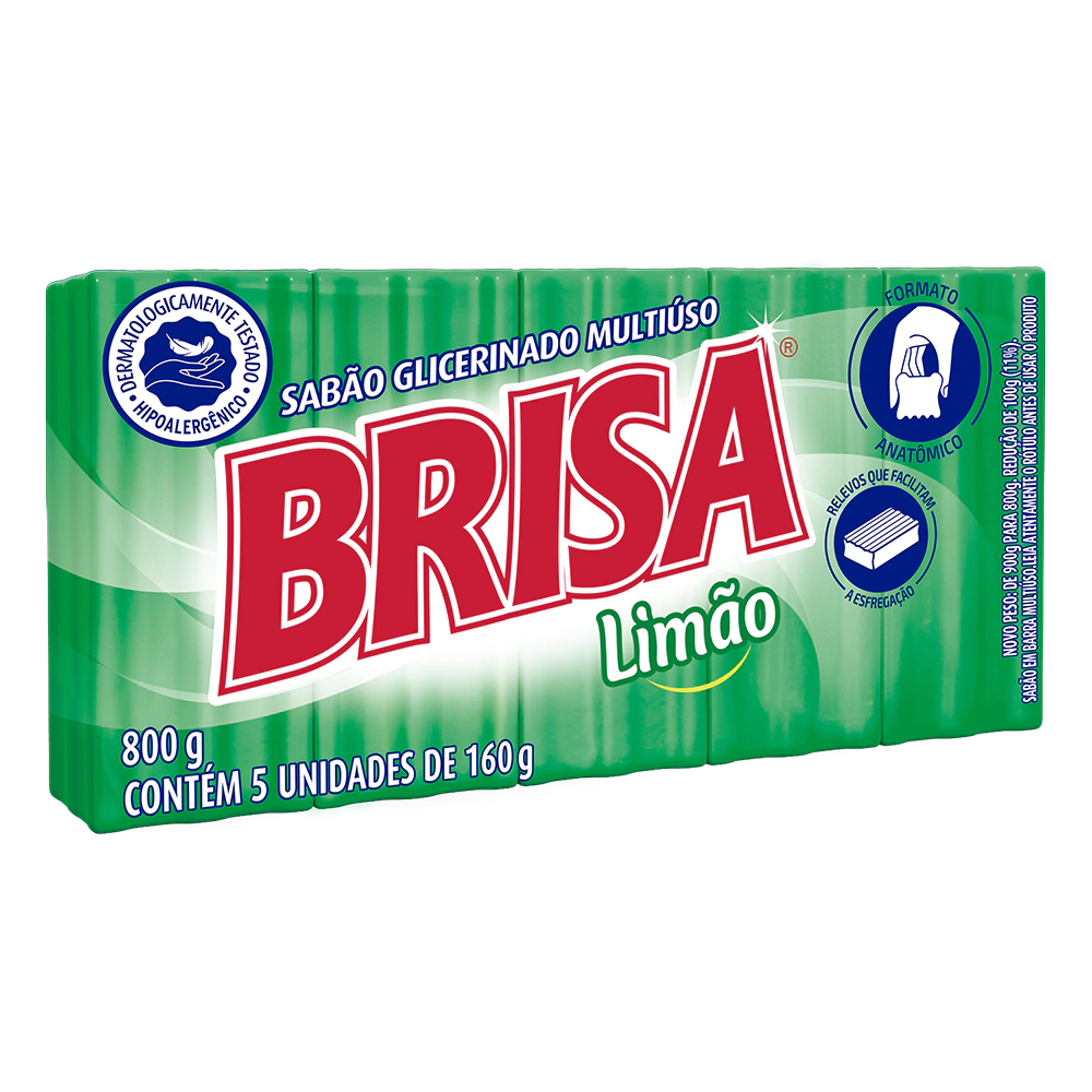 SABAO EM BARRA BRISA LIMAO 800GR UN.